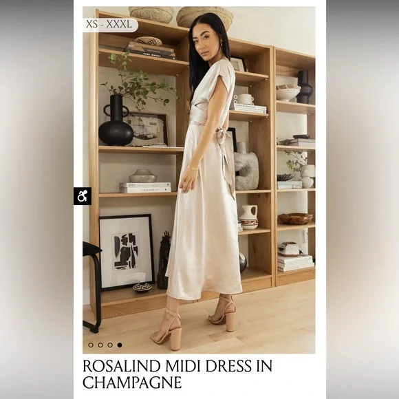 Bohme Rosalind Dress in Champagne